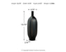 Signature Design Black Vase (3/CS)