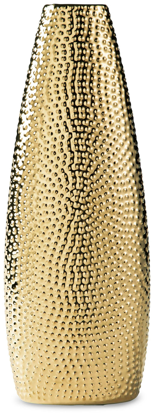 Signature Design Gold Finish Vase