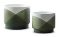Signature Design Green/White Planter Set (2/CN)