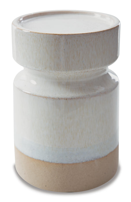Signature Design Ivory/Brown I/O Candle Holder Set (3/CN)