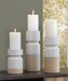 Signature Design Ivory/Brown I/O Candle Holder Set (3/CN)
