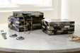 Signature Design Black/Brown/Cream Box Set (2/CN)