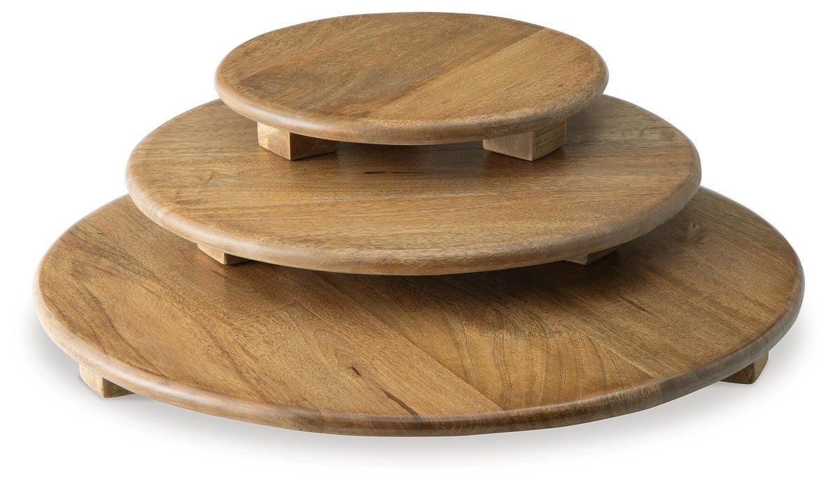 Signature Design Brown Tray Set (3/CN)