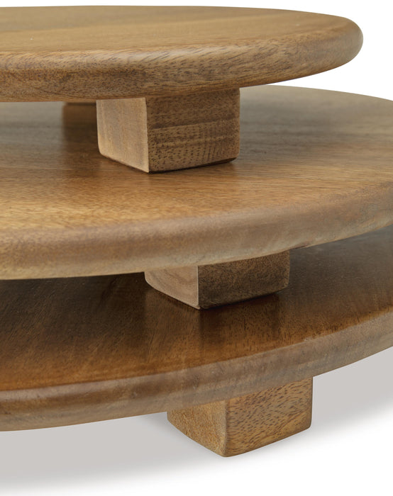 Signature Design Brown Tray Set (3/CN)