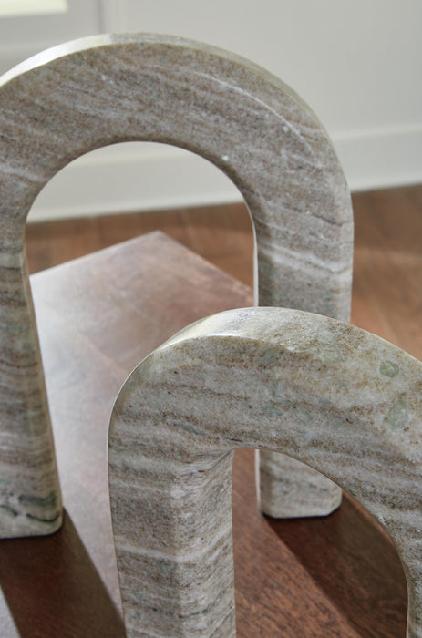 Signature Design Taupe Sculpture Set (2/CN)
