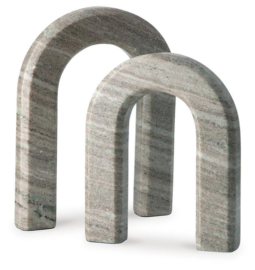 Signature Design Taupe Sculpture Set (2/CN)