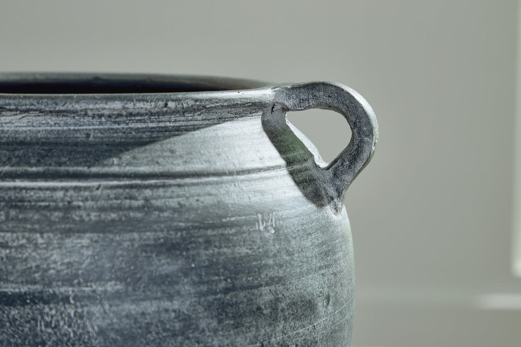 Signature Design Distressed Blue Vase