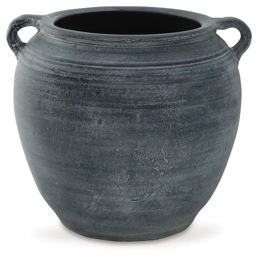 Signature Design Distressed Blue Vase