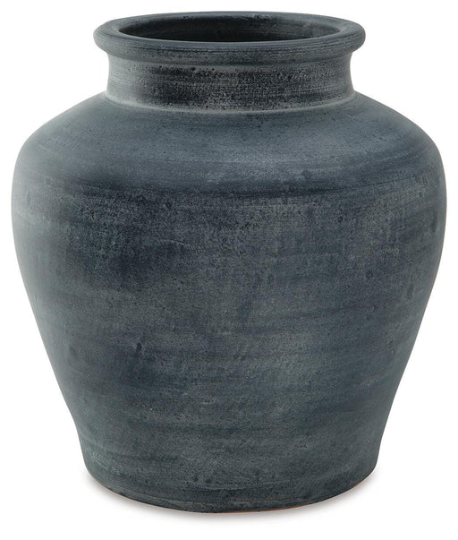 Signature Design Distressed Blue Vase