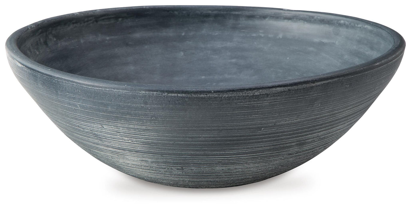 Signature Design Distressed Blue Bowl