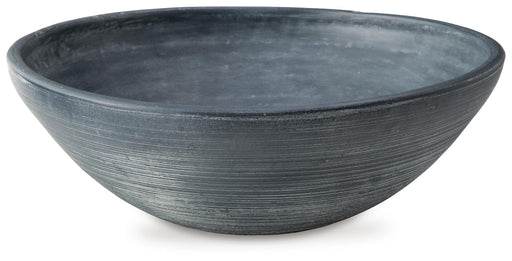 Signature Design Distressed Blue Bowl