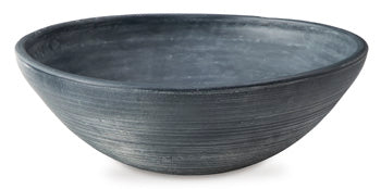 Signature Design Distressed Blue Bowl