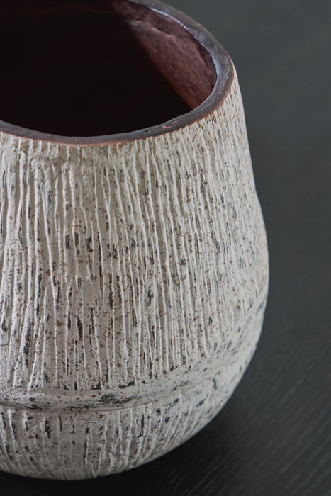 Signature Design Distressed Brown Vase