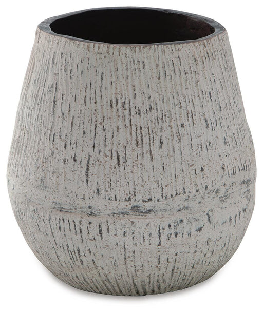 Signature Design Distressed Brown Vase