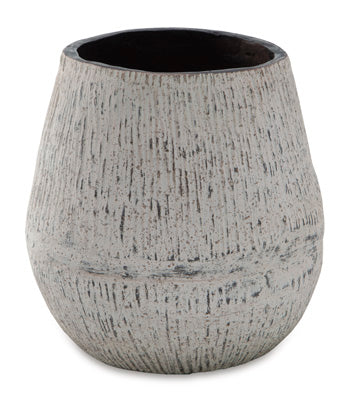 Signature Design Distressed Brown Vase