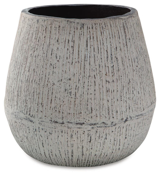 Signature Design Distressed Brown Vase