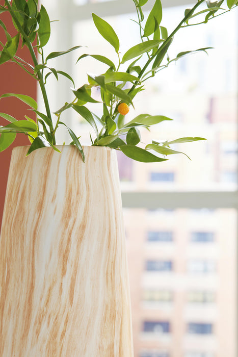 Signature Design Tan/White Vase