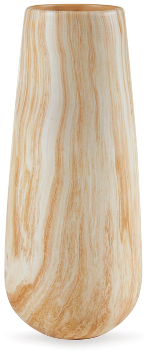 Signature Design Tan/White Vase