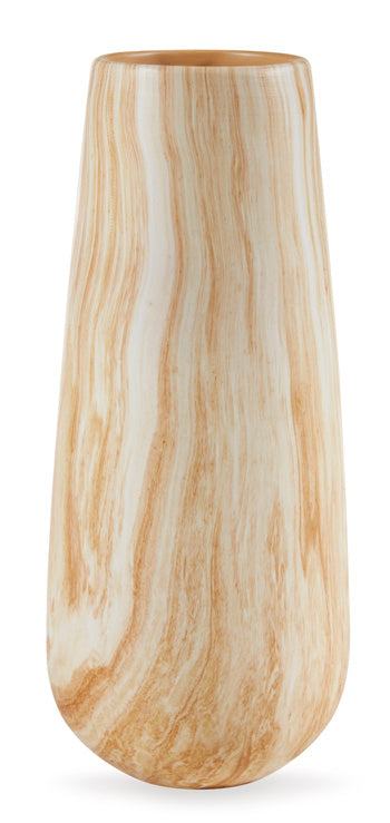 Signature Design Tan/White Vase