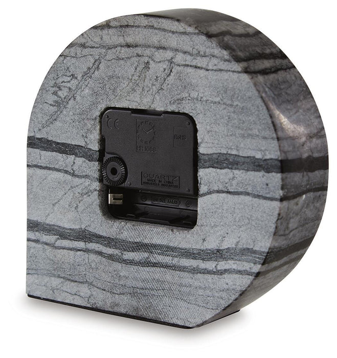 Signature Design Black Table Clock (2/CS)