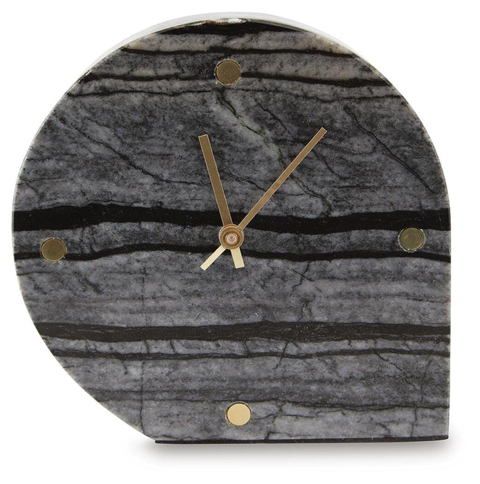 Signature Design Black Table Clock (2/CS)