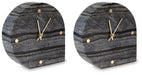 Signature Design Black Table Clock (2/CS)