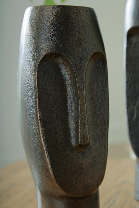 Signature Design Antique Bronze Finish Vase
