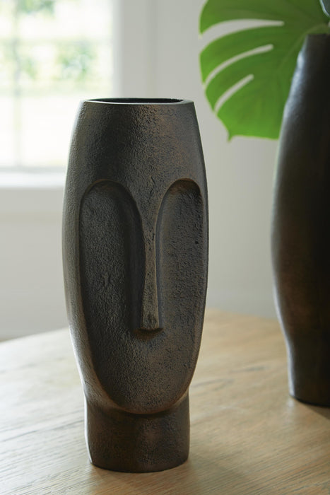 Signature Design Antique Bronze Finish Vase