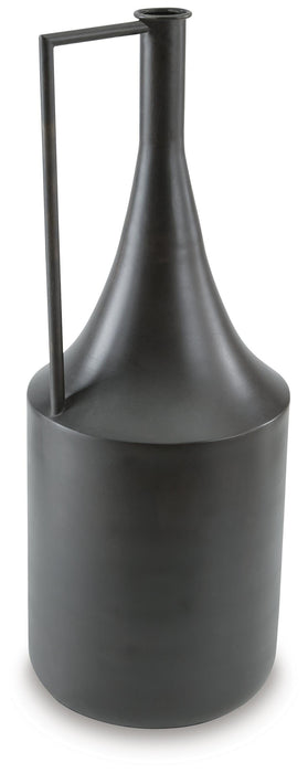 Signature Design Distressed Brown Vase