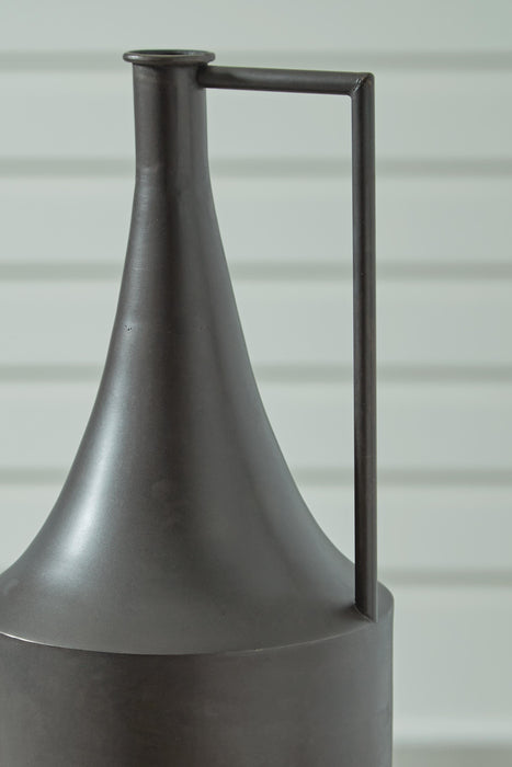 Signature Design Distressed Brown Vase