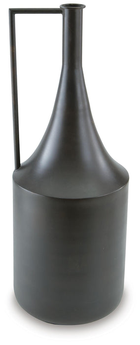 Signature Design Distressed Brown Vase