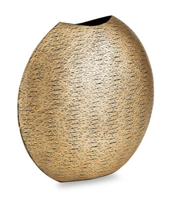 Signature Design Antique Gold Finish Vase