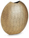 Signature Design Antique Gold Finish Vase