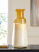 Signature Design White/Amber Vase
