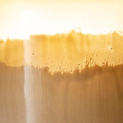 Signature Design White/Amber Vase