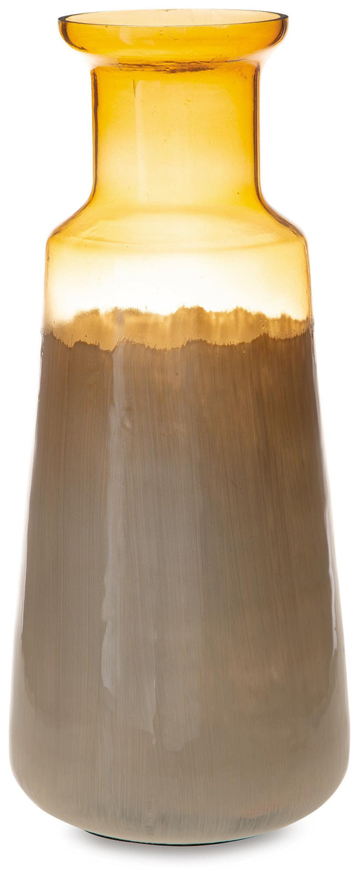 Signature Design White/Amber Vase