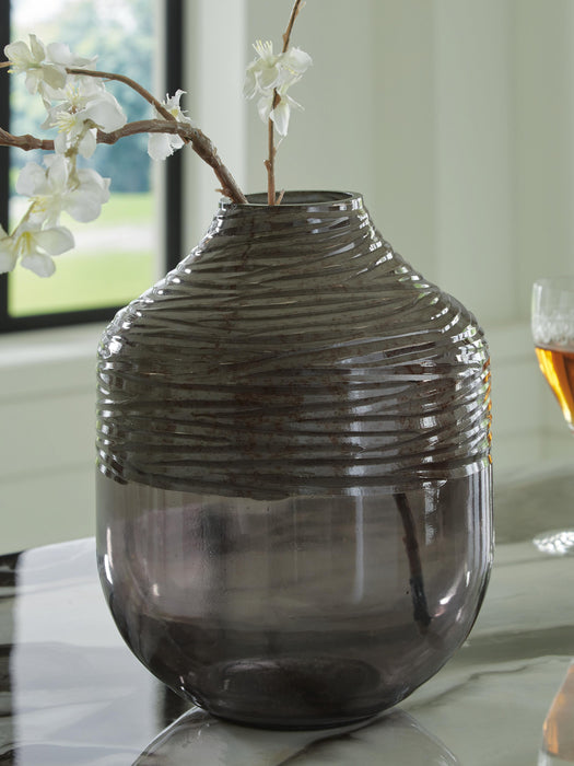 Signature Design Iridescent Gray Vase