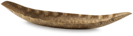 Signature Design Antique Gold Finish Tray