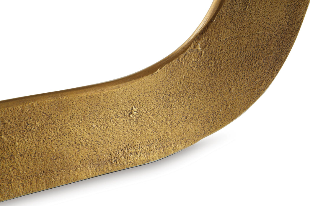 Signature Design Antique Gold Finish Vase