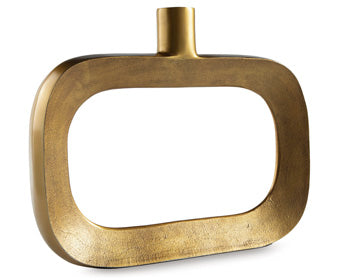 Signature Design Antique Gold Finish Vase
