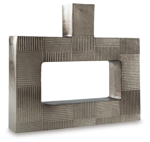 Signature Design Antique Nickel Finish Vase