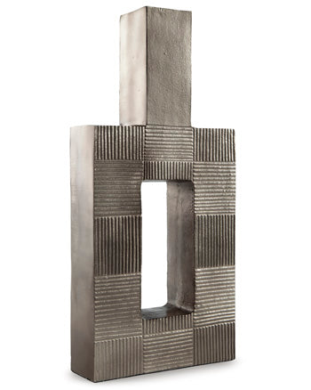 Signature Design Antique Nickel Finish Vase