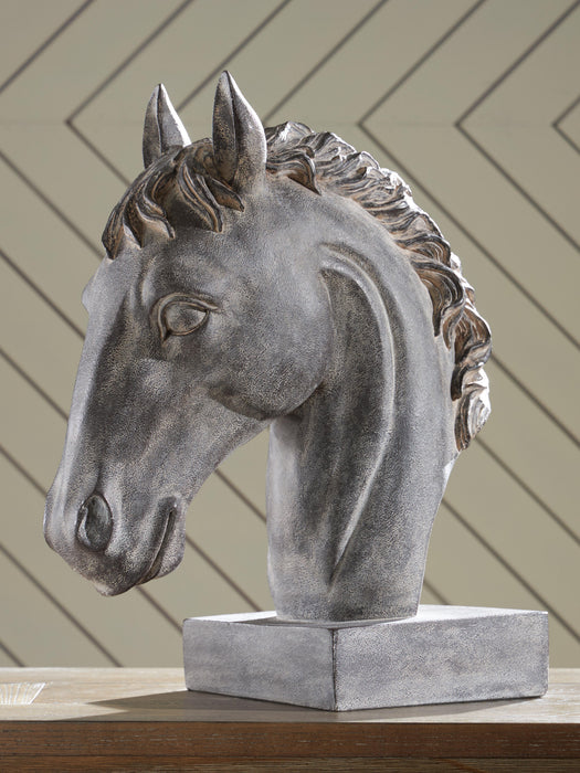 Signature Design Antique Black Sculpture