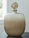Signature Design Taupe/Gold Finish Jar