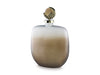 Signature Design Taupe/Gold Finish Jar