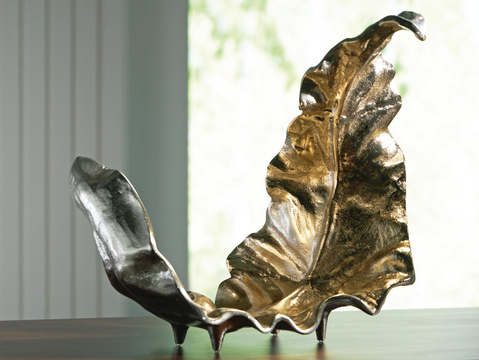 Signature Design Gold/Silver Finish Sculpture