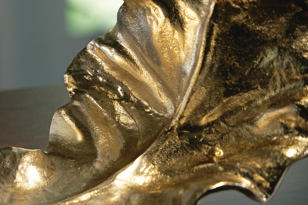 Signature Design Gold/Silver Finish Sculpture