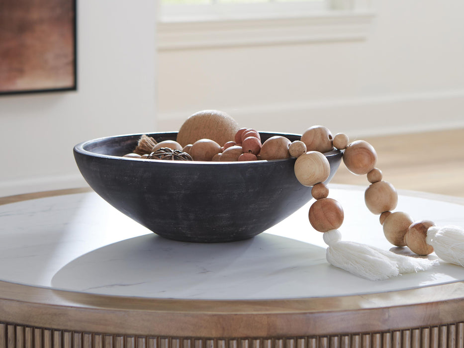Signature Design Distressed Black Bowl