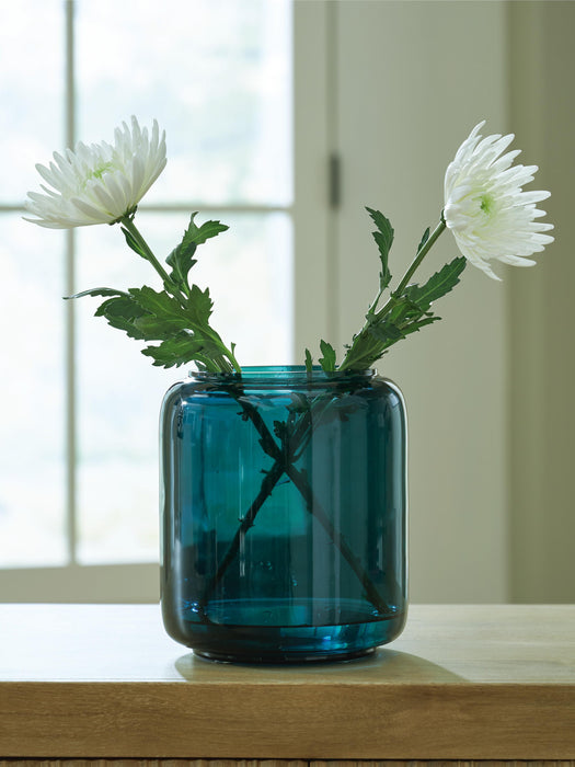 Signature Design Teal Vase