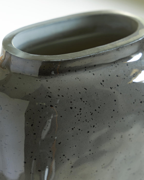 Signature Design Gray/Black Vase